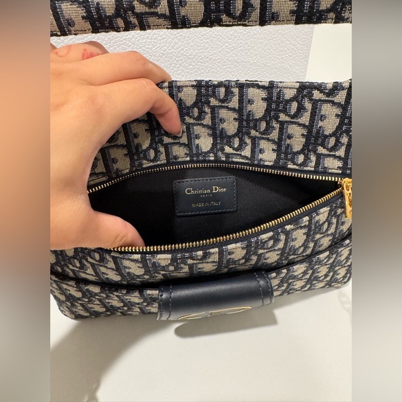 Christian Dior Oblique Double Clutch w/Strap - Picture 10 of 10